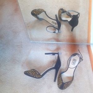 ❤ MIX NO. 6 Dressy Crystal  Adorned Suede Shoe Size 7